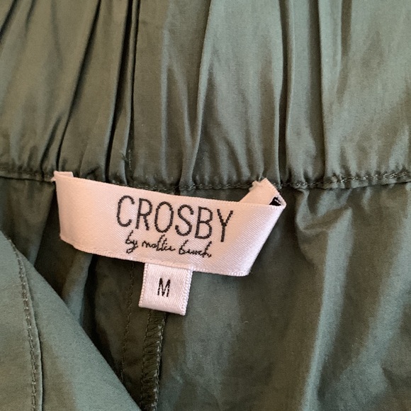 CROSBY Dorothy Tie Pant in Rainforest Green - Picture 6 of 8